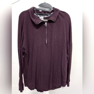SALE!!!!!!!!!! PINK 1/4 zip maroon top